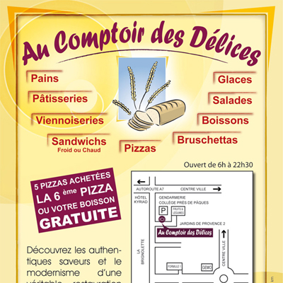 Flyer Au Comptoir des Délices